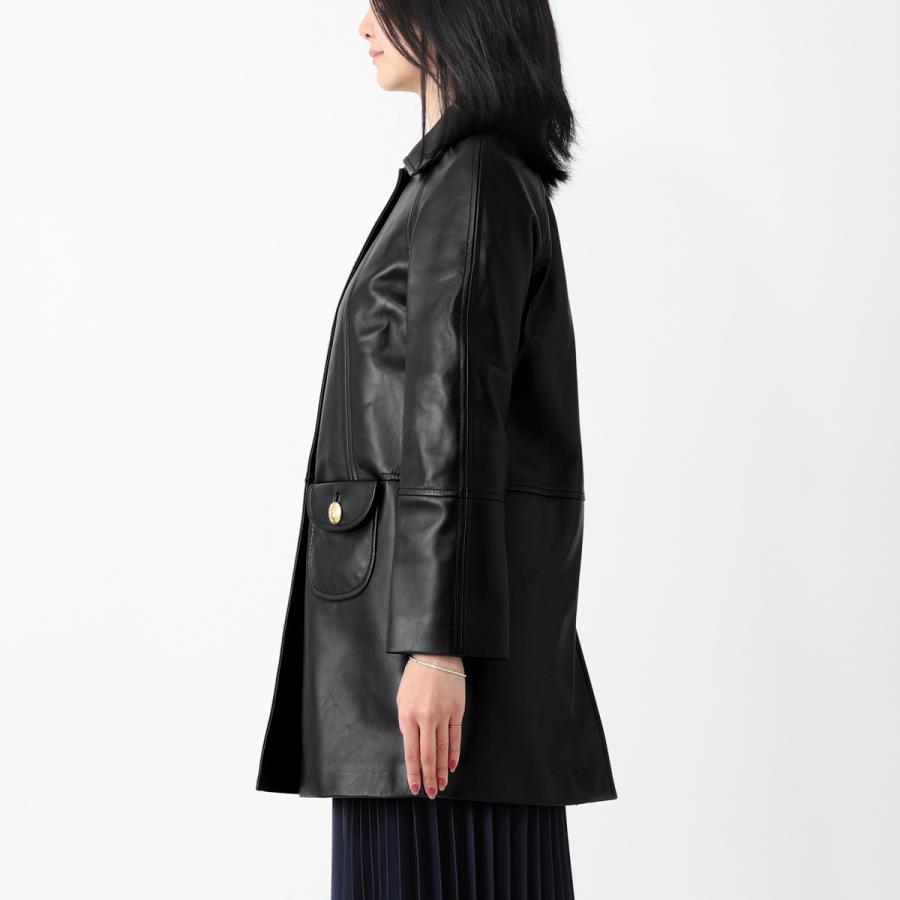 CELINE セリーヌ レザーコート クロディーヌカラーコート