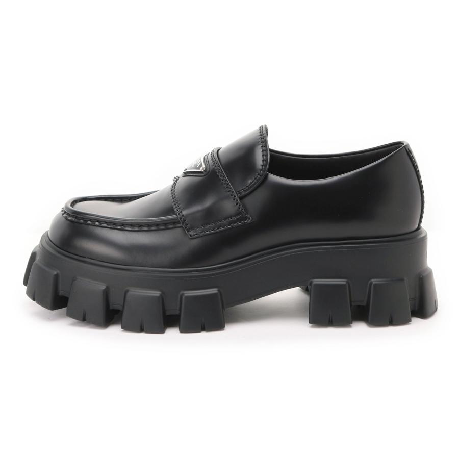 PRADA プラダ ローファー 大きいサイズあり ブラック メンズ PRADA プラダ ローファー 大きいサイズあり ブラック メンズ