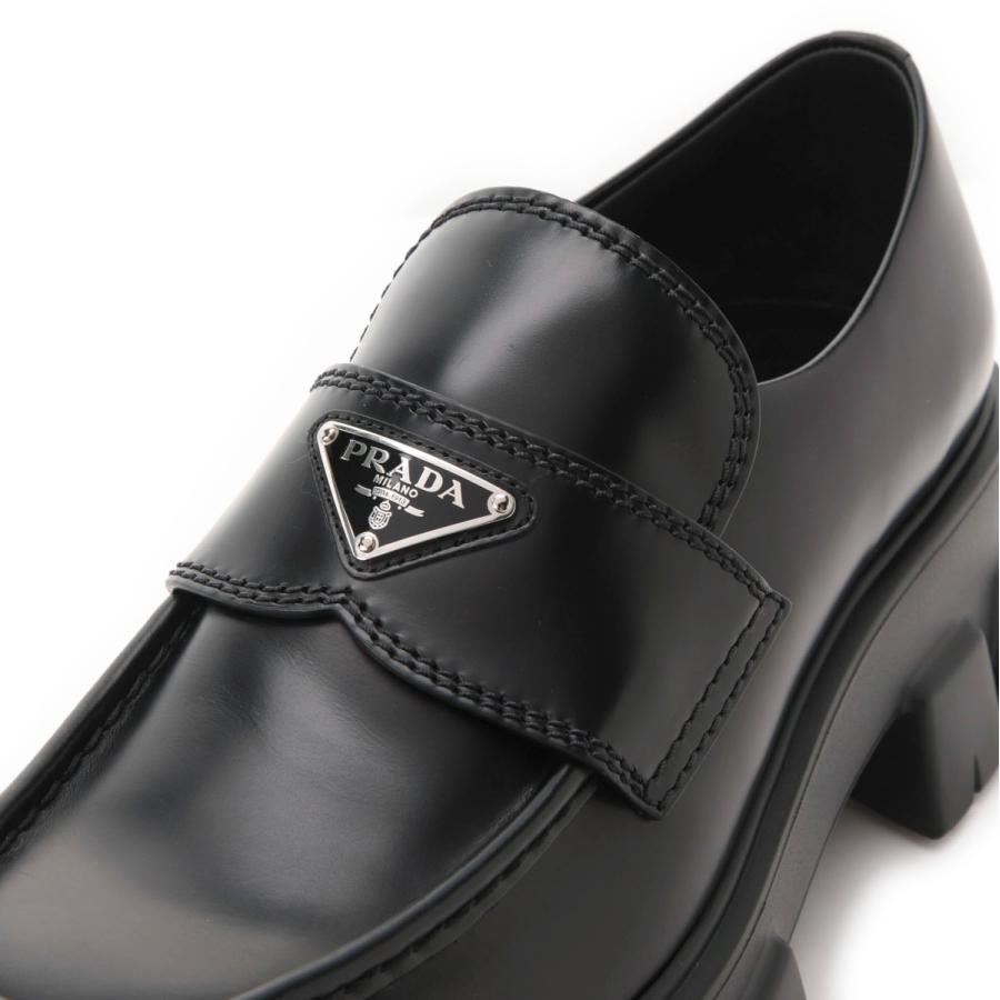 PRADA プラダ ローファー 大きいサイズあり ブラック メンズ PRADA プラダ ローファー 大きいサイズあり ブラック メンズ