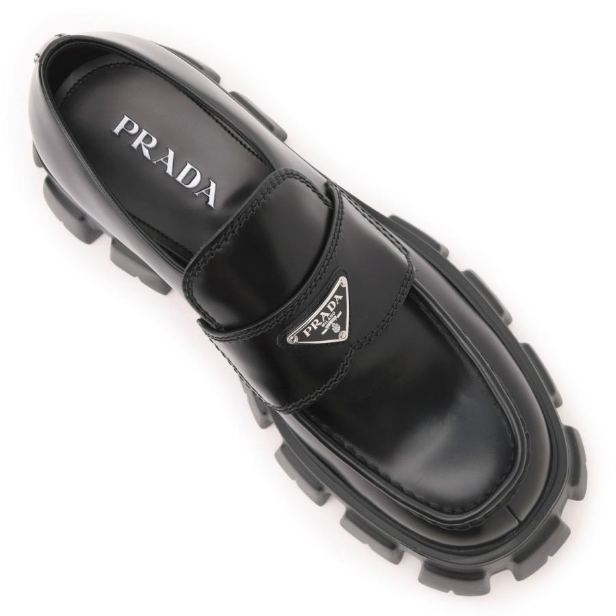 PRADA プラダ ローファー 大きいサイズあり ブラック メンズ PRADA プラダ ローファー 大きいサイズあり ブラック メンズ