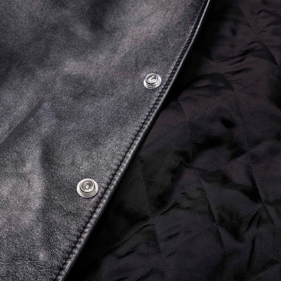 CELINE（セリーヌ） レザージャケット スタジアムジャンパー ブラック