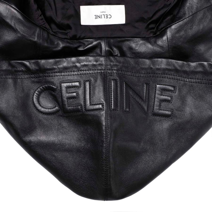 CELINE（セリーヌ） レザージャケット スタジアムジャンパー ブラック