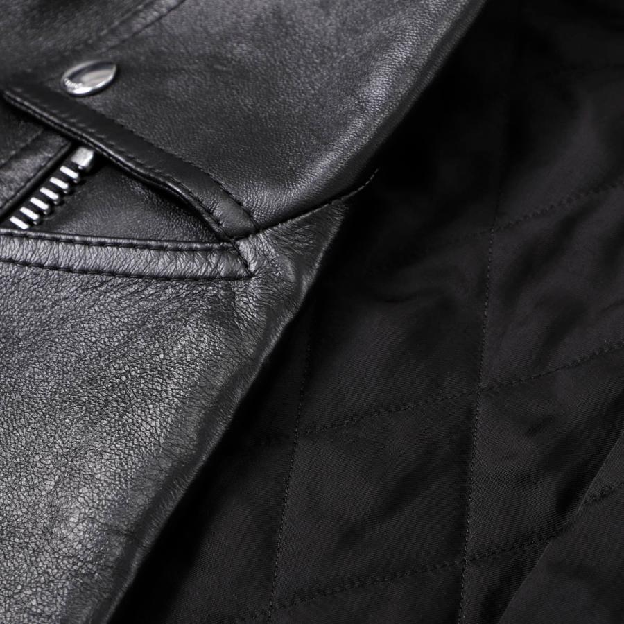 CELINE（セリーヌ） 中綿入り レザージャケット ライダースジャケット