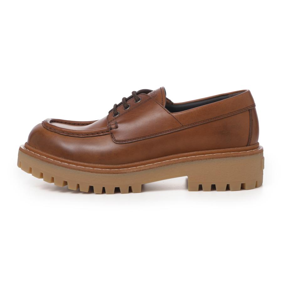 プラダ PRADA レースアップシューズ 外羽根式シューズ ブラウン メンズ 2ee416-070-f0046の画像