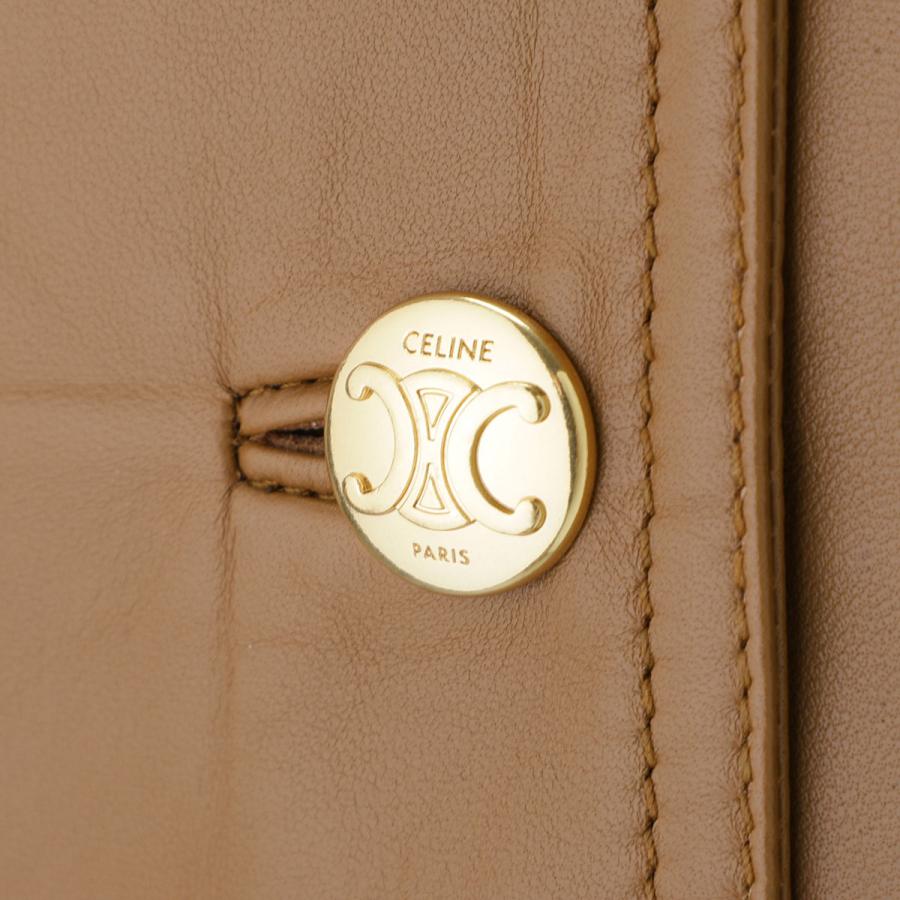 CELINE セリーヌ レザージャケット VESTE COL ROND ノーカラー