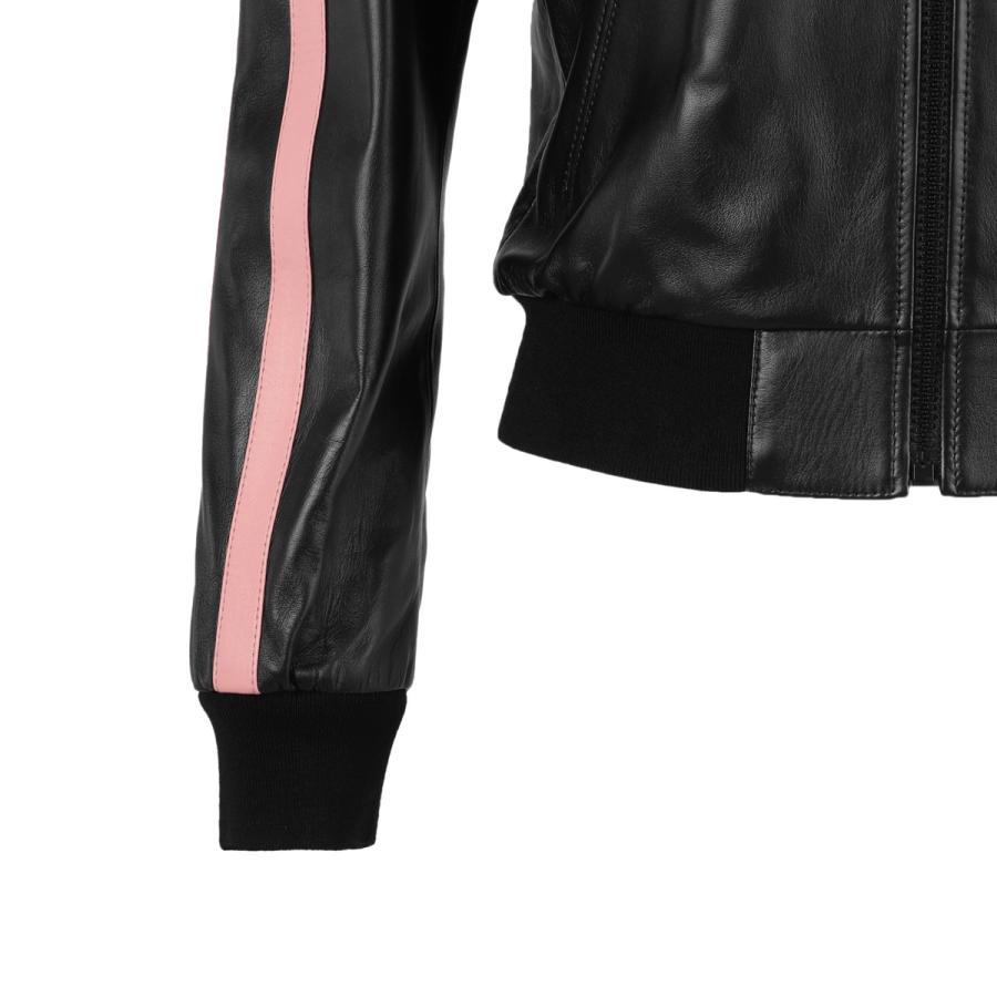 CELINE セリーヌ レザージャケット VESTE TRACKSUIT ブラック