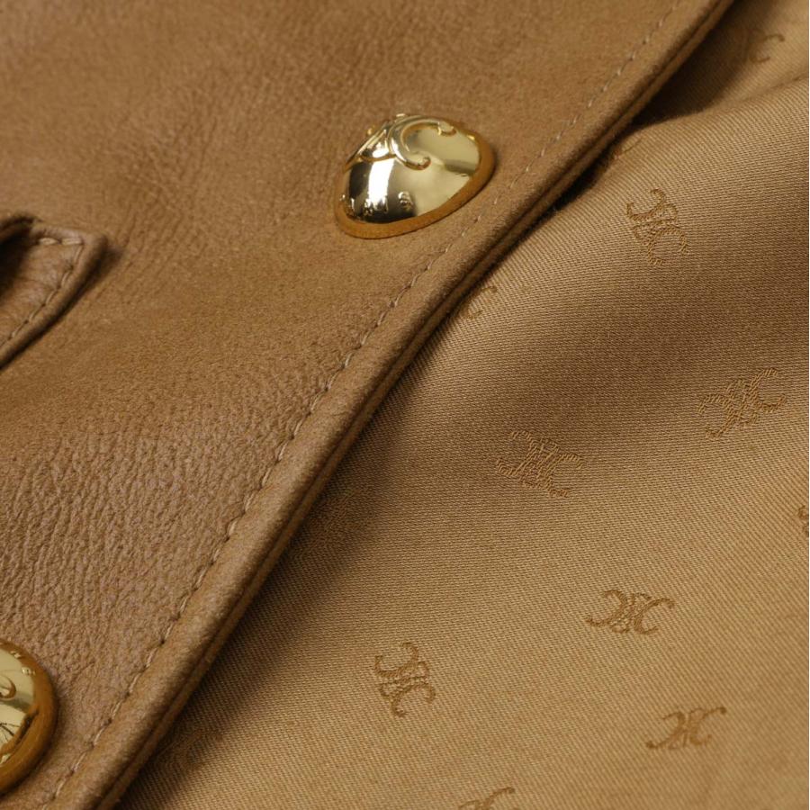 CELINE（セリーヌ） レザージャケット VESTE COL PUR 4 POCHES ピュア