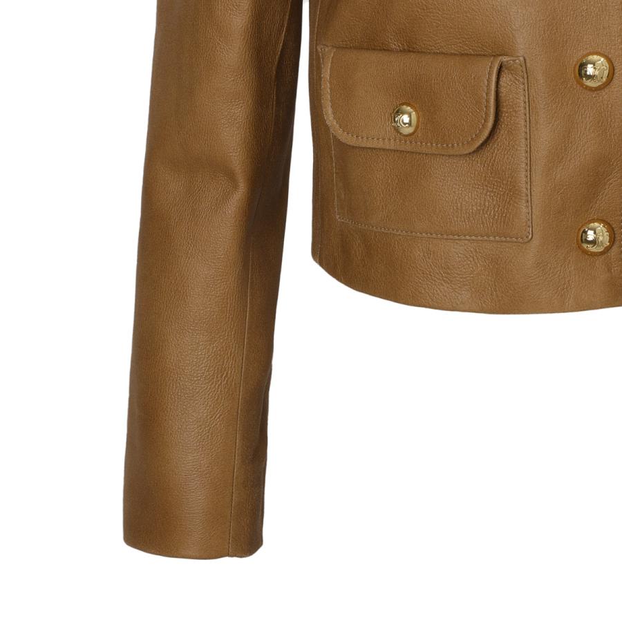 CELINE（セリーヌ） レザージャケット VESTE COL PUR 4 POCHES ピュア