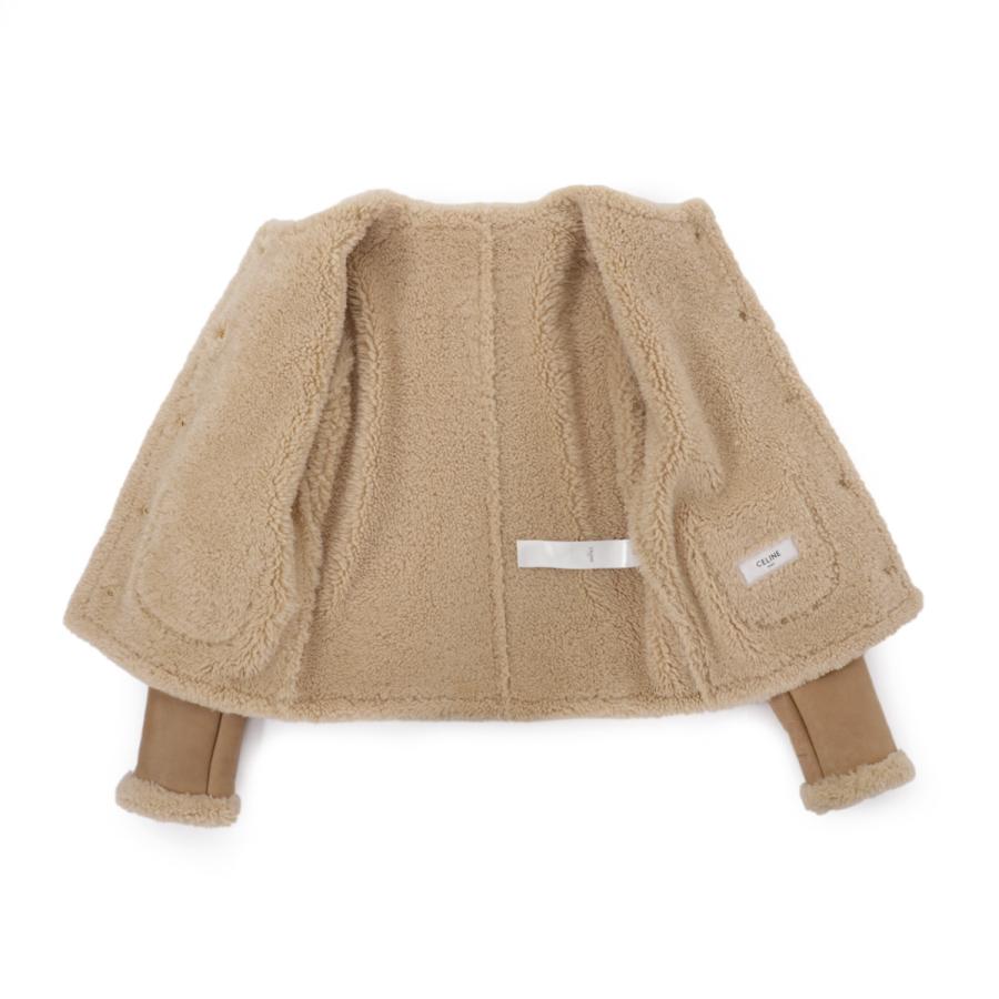 セリーヌ CELINE ムートンジャケット CARDIGAN JACKET IN CURLY 