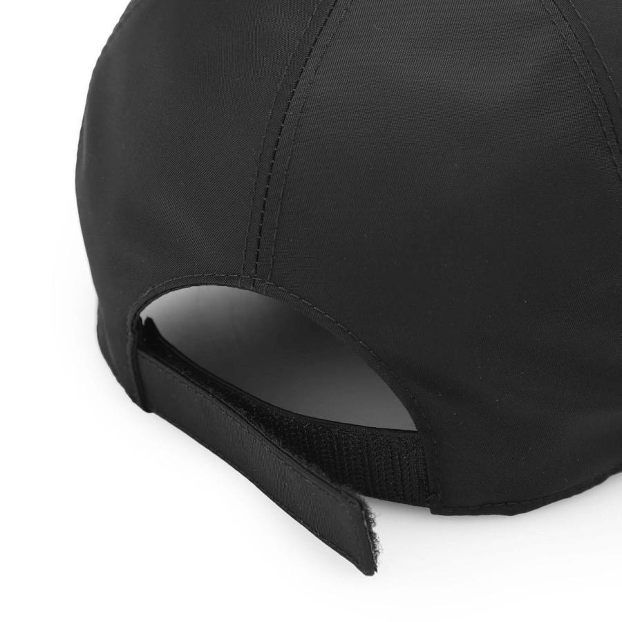 PRADA ブラック ベースボールキャップ M ブラック ベルベット ベースボールキャップ | PRADA