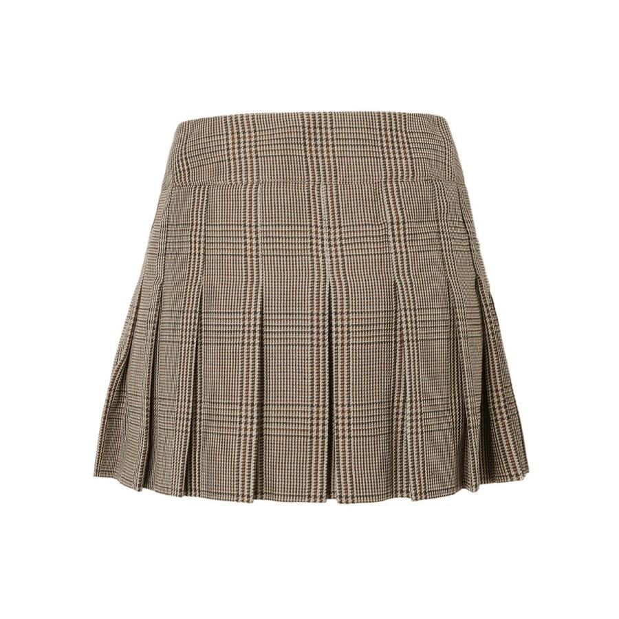 CELINE（セリーヌ） プリーツスカート ミニスカート ブラウン