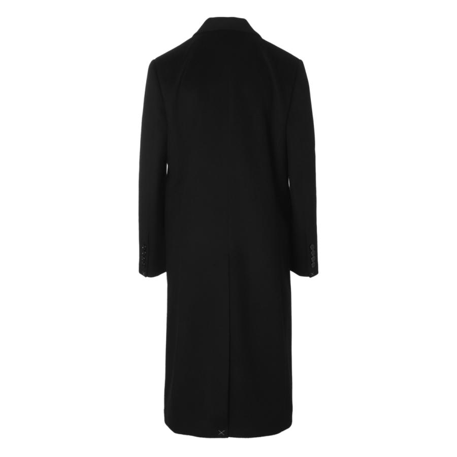 セリーヌ　ジップ　ファスナー スタンドカラーコート　ブラック　38 CELINE CELINE（セリーヌ） ウールコート MANTEAU CHESTERFIELD COL CHALE