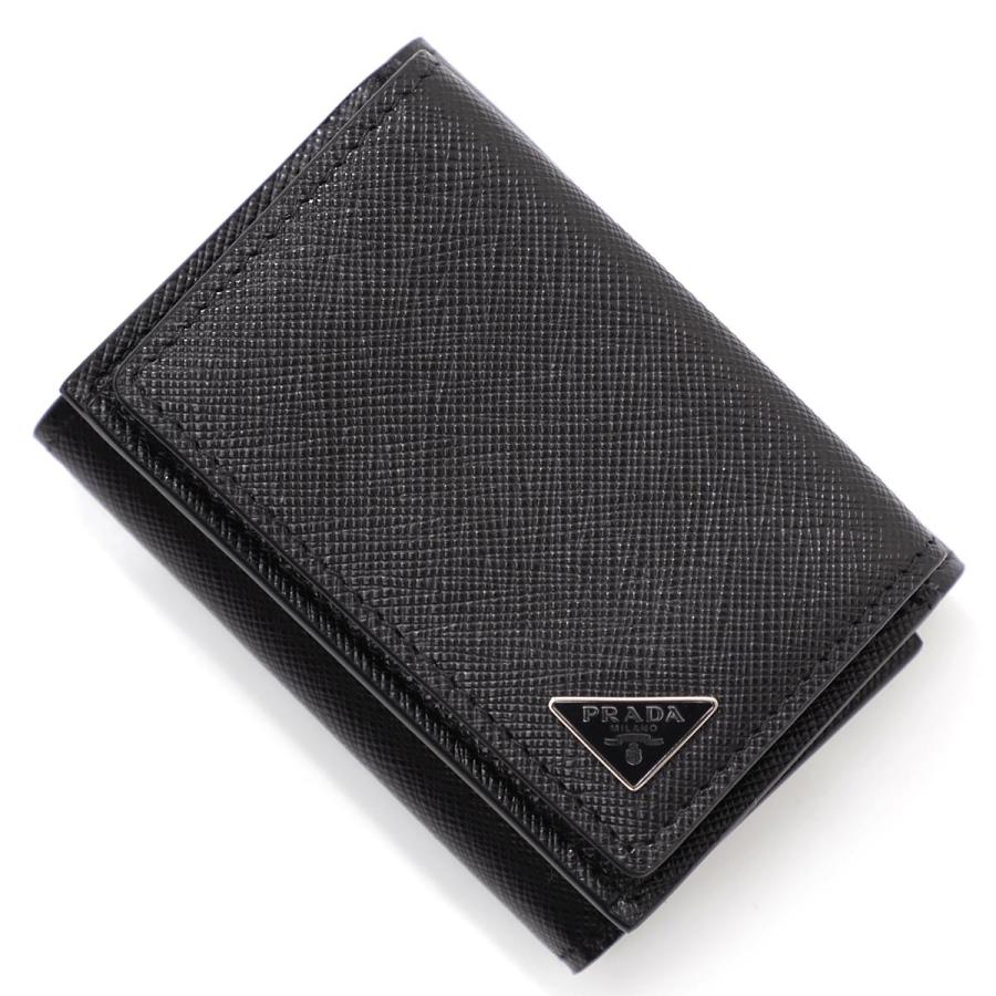 プラダ Prada 3つ折り 財布 小銭入れ付き Saffiano Triangle ブラック メンズ 2mh021 Qhh F0002 2mh021 Qhh F0002 モダンブルーyahoo 店 通販 Yahoo ショッピング