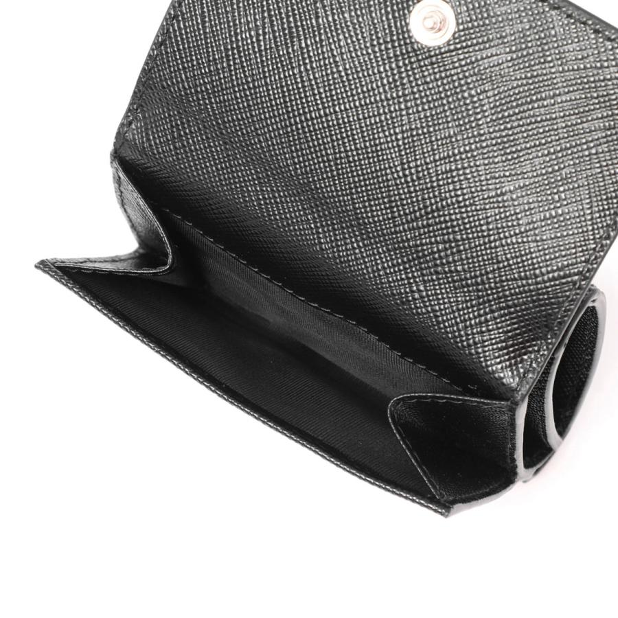 PRADA メンズ 三つ折財布 ブラック PRADA プラダ 三つ折り財布 2MH042 QHH メンズ サフィアーノ