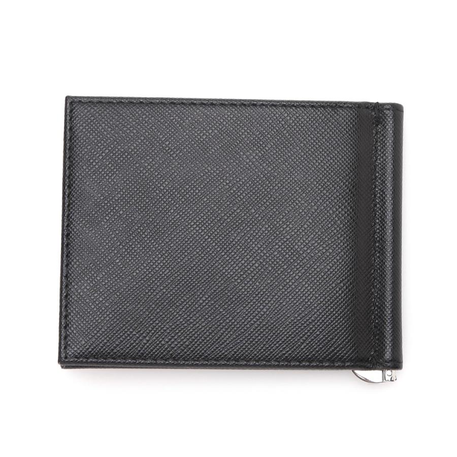 PRADA プラダ マネークリップ ブラック メンズ 2mn077-qhh-f0002