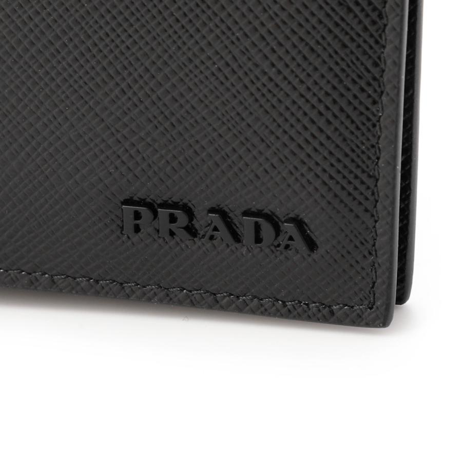 プラダ PRADA マネークリップ SAFFIANO MULTIC サフィアーノ マルティック ウォレット ブラック メンズ 2mn077-zlp-f0002｜mb-y｜06