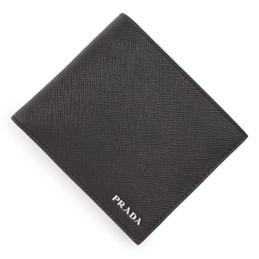 プラダ Prada 2つ折り財布 小銭入れ付き Saffiano ブラック メンズ 2mo738 C5s F0002 2mo738 C5s F0002 モダンブルーyahoo 店 通販 Yahoo ショッピング