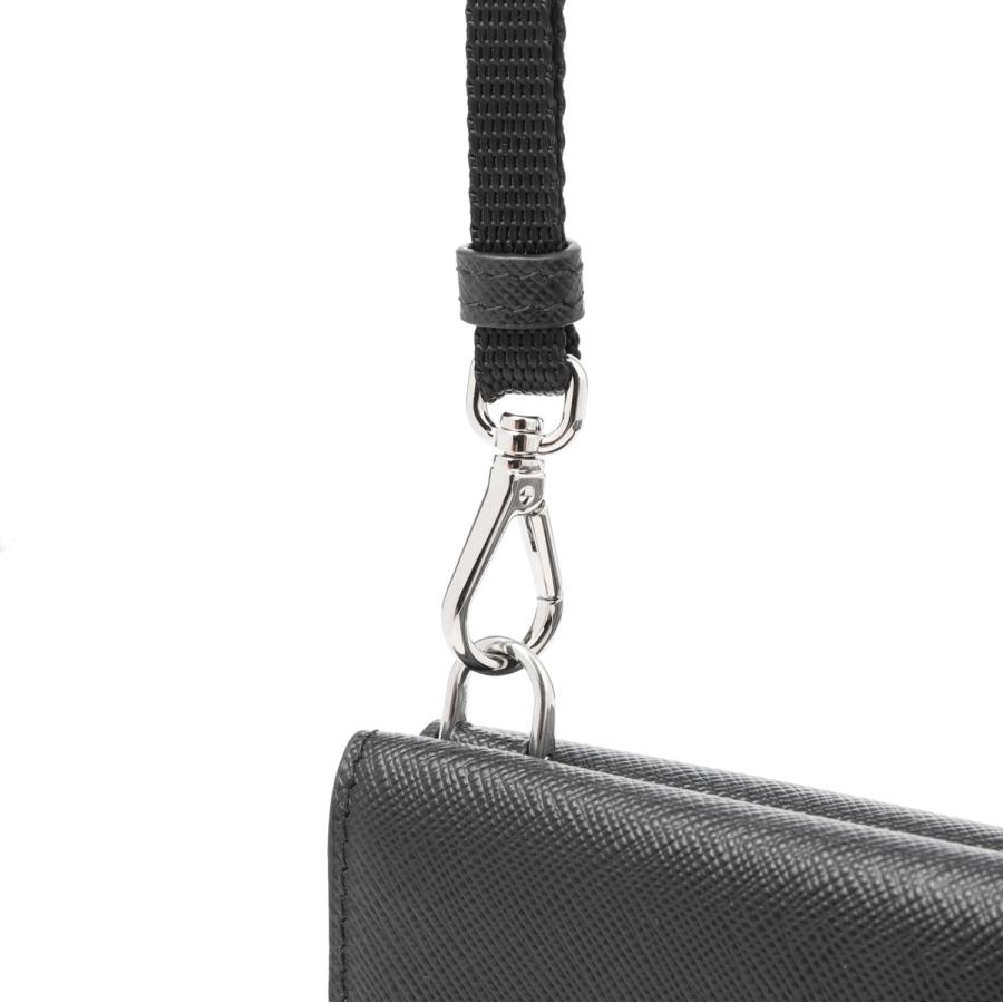 PRADA プラダ カードケース SAFFIANO METAL ブラック メンズ