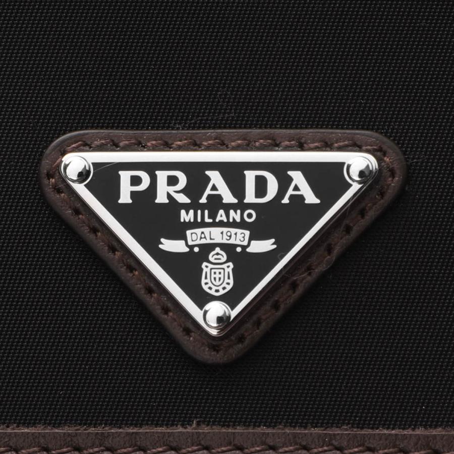 プラダ PRADA ストラップ付き カードケース ブラック メンズ 2mr047-2dw3-f0002の画像