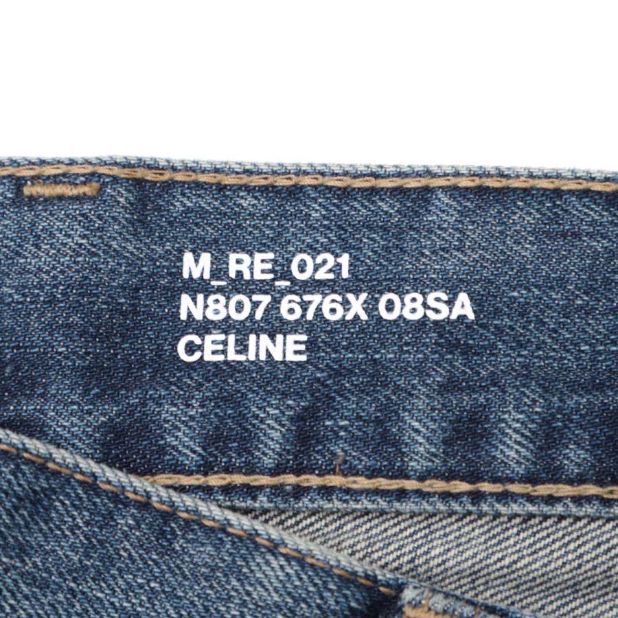 セリーヌ CELINE ボタンフライジーンズ JEANS WESLEY-INDIGO DENIM B1 ブルー メンズ 2n807-676x-08sa｜mb-y｜09