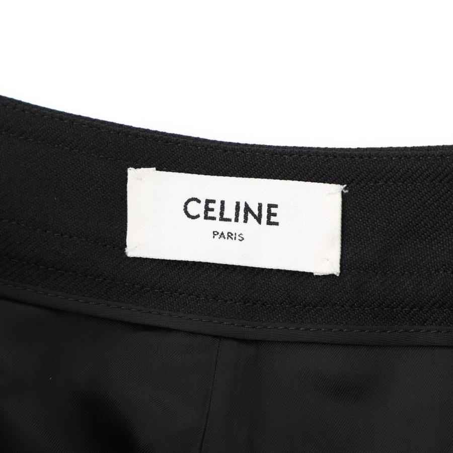 セリーヌ CELINE ウールパンツ ブラック レディース 2p79a-523k-38noの画像