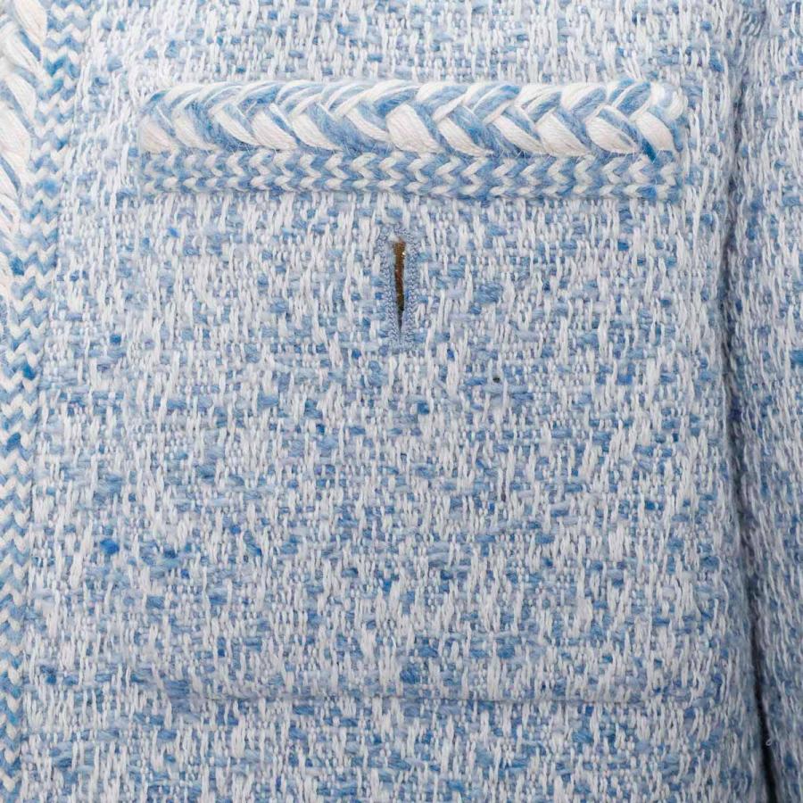 セリーヌ CELINE ツイードジャケット 大きいサイズあり ブルー