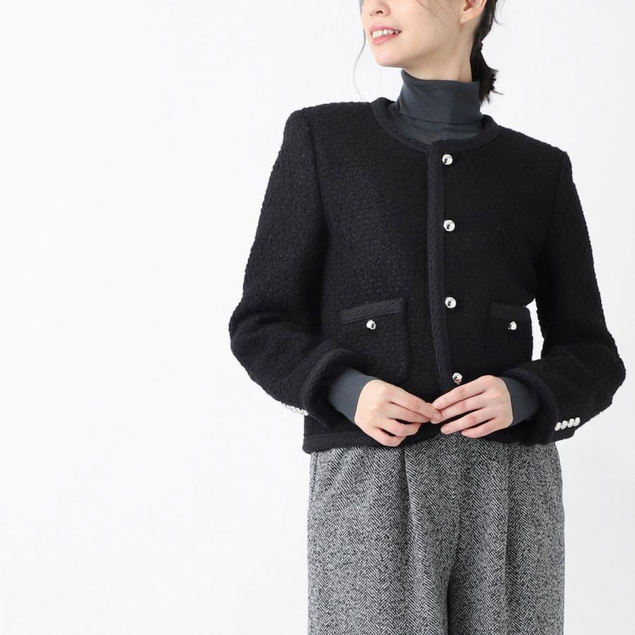 CELINE（セリーヌ） ツイードジャケット VESTE CHELSEA ブラック