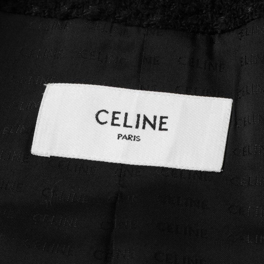 CELINE（セリーヌ） ツイードジャケット VESTE CHELSEA ブラック