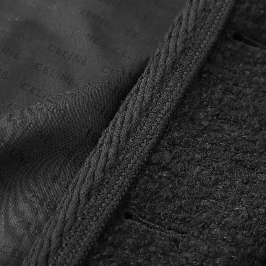 CELINE（セリーヌ） ツイードジャケット VESTE CHELSEA ブラック