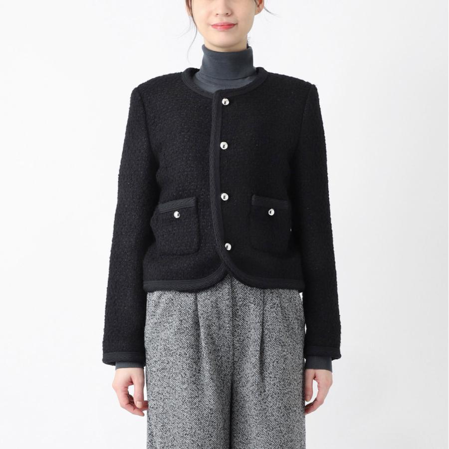 CELINE（セリーヌ） ツイードジャケット VESTE CHELSEA ブラック