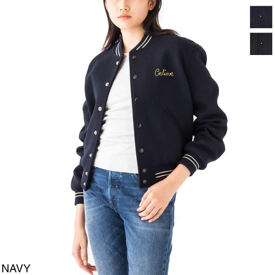 ブラック系 M オンラインショップ Celine セリーヌ 黒ブルゾン レディースショート丈 ジャンパー ブルゾン ジャケット アウターブラック系m 7 787 Laeknavaktin Is