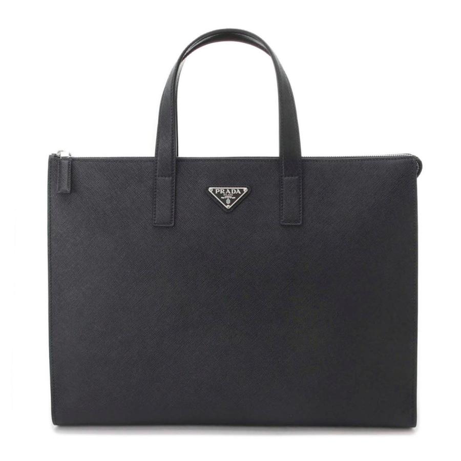 PRADA マルチケース 黒 A4サイズ対応 PRADA（プラダ） ブリーフケース SAFFIANO ブラック メンズ 2vg039
