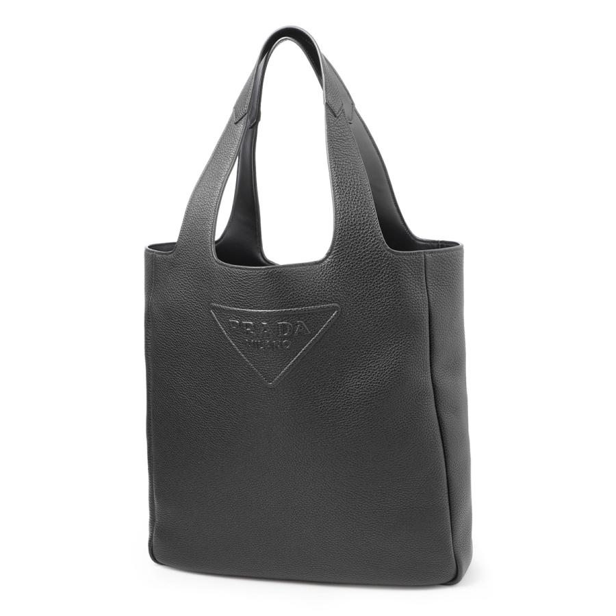 PRADA プラダ トートバッグ VITELLO DAINO ブラック メンズ PRADA プラダ トートバッグ VITELLO DAINO ブラック メンズ
