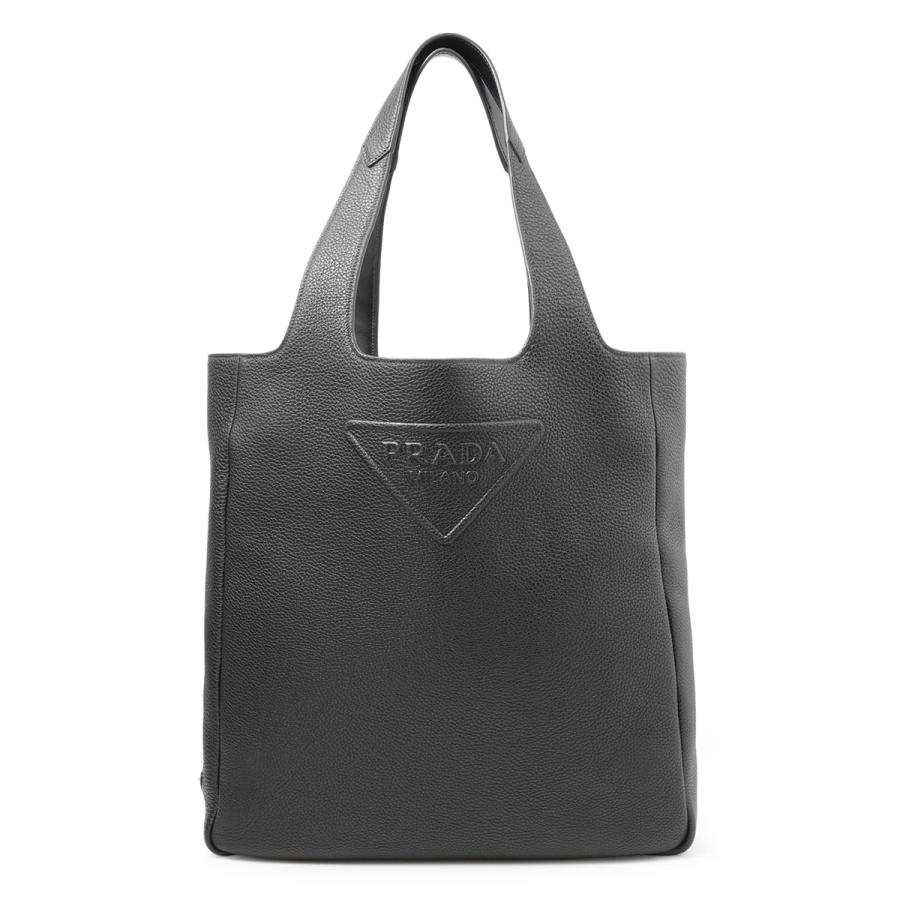 PRADA プラダ トートバッグ VITELLO DAINO ブラック メンズ PRADA プラダ トートバッグ VITELLO DAINO ブラック メンズ