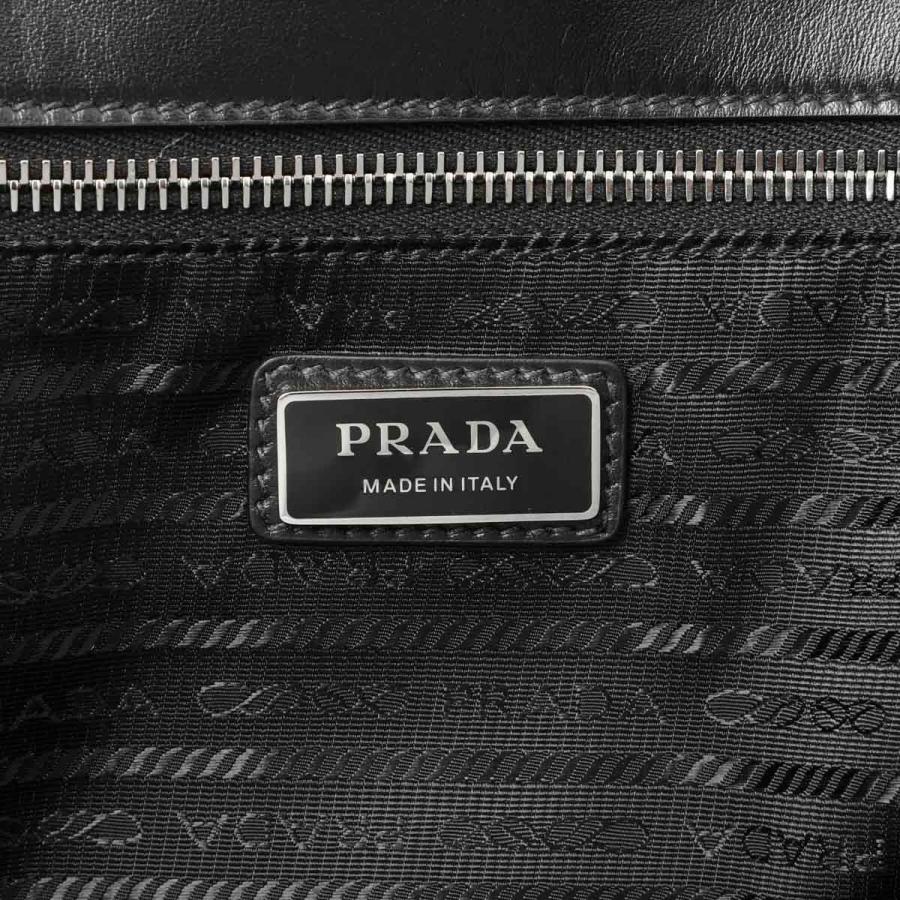 PRADA プラダ トートバッグ VITELLO DAINO ブラック メンズ PRADA プラダ トートバッグ VITELLO DAINO ブラック メンズ