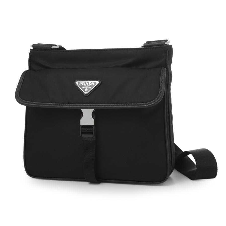 PRADA（プラダ） ショルダーバッグ RE-NYLON×SAFFIANOLEATHER ブラック