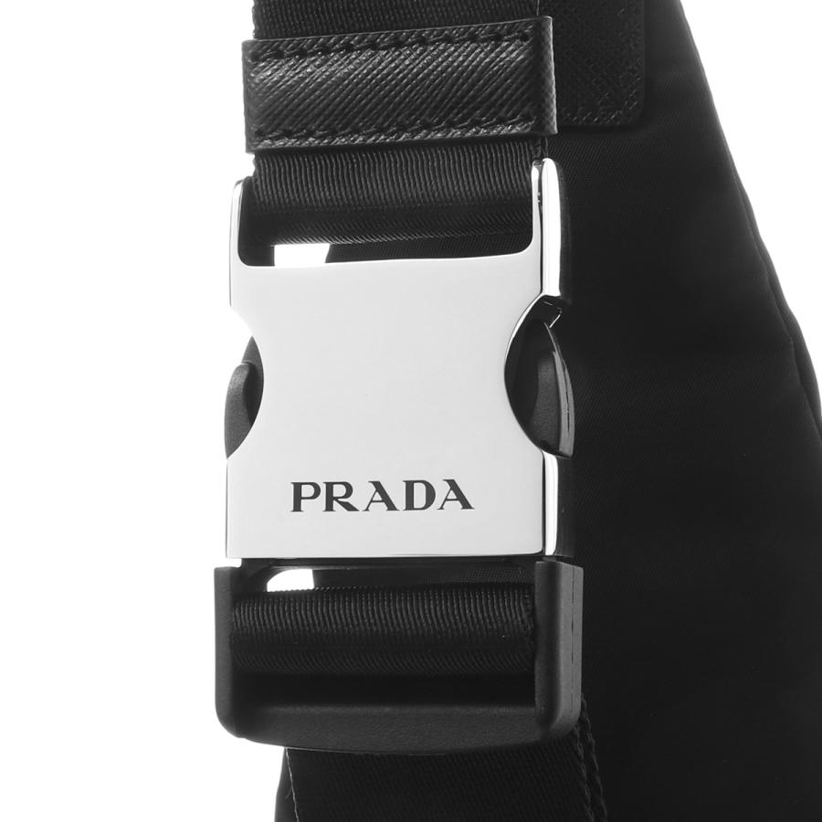 プラダ PRADA ショルダーバッグ Re-Nylonxレザー ワンショルダーバックパック ボディバッグ ブラック メンズ 2vz092-vomo-2dmg-f0002_12
