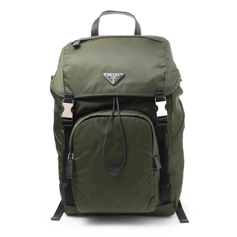 プラダ プラダ バックパック バッグ ダークグリーン PRADA（プラダ） バックパック RE-NYLON×SAFFIANOLEATHER BAGPACK