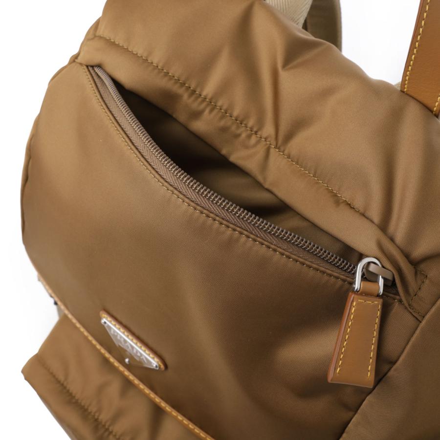 【希少】PRADA プラダ　オールレザー　リュック　バックパック　ブラウン PRADA - 美品 プラダ オールレザー リュックの通販 by
