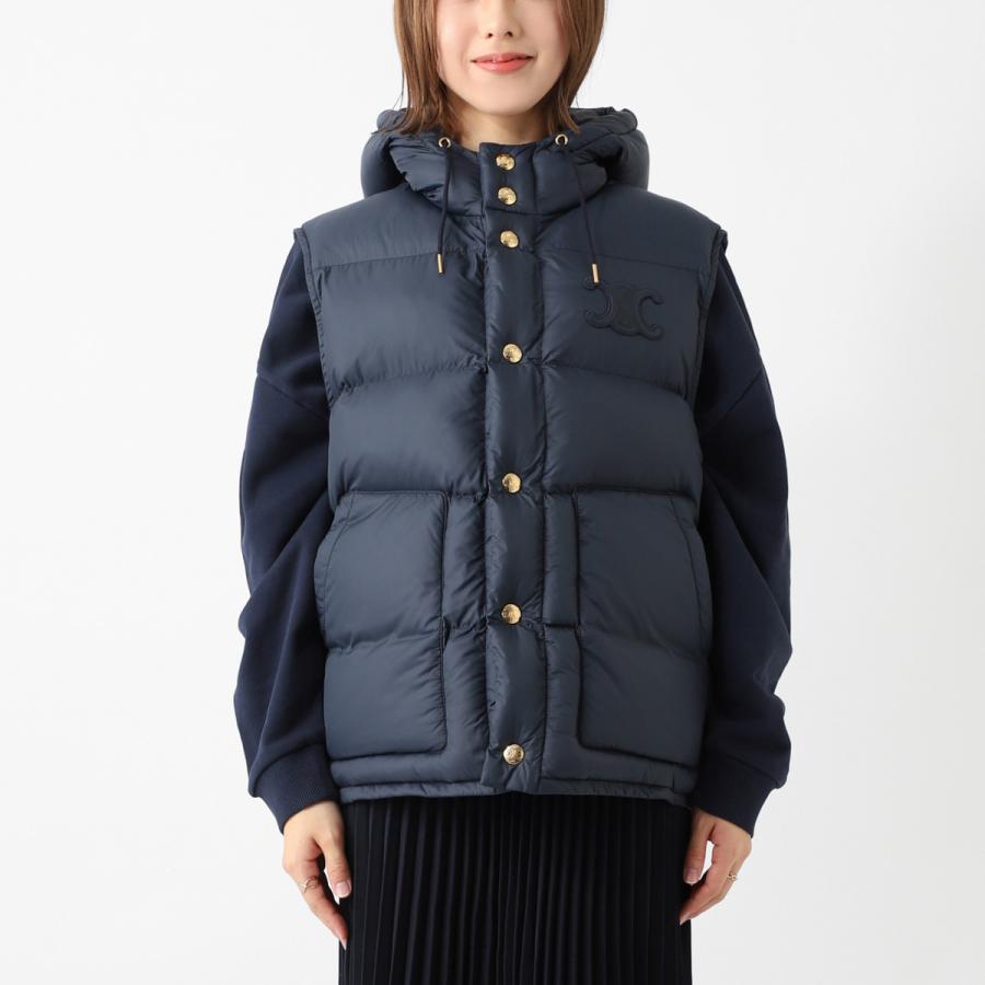 CÉLINE セリーヌ 羽毛ベスト ダウンベスト 西川産業 M～L 手洗いOK CELINE セリーヌ 中綿ベスト 2W987906V.04CC 2W987906V.02KK