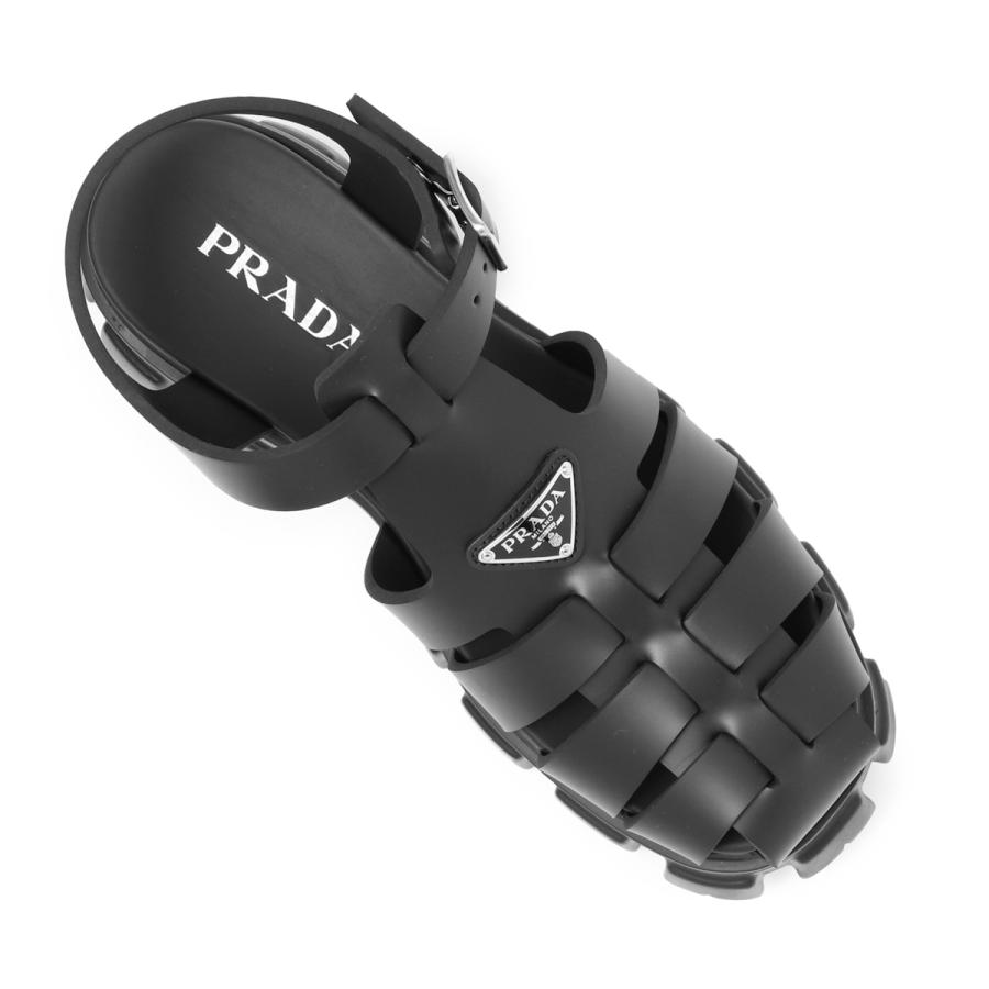PRADA プラダ サンダル 大きいサイズあり ブラック メンズ