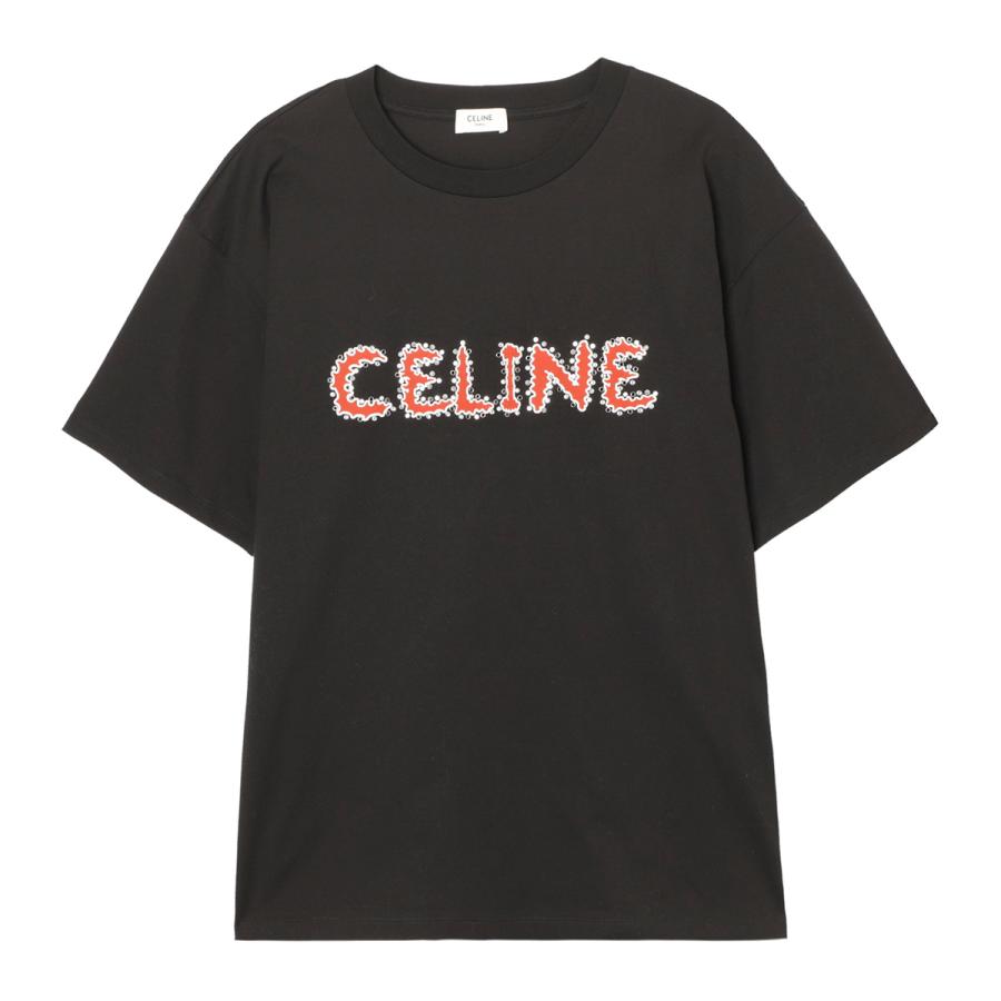 CELINE（セリーヌ） クルーネックTシャツ ブラック メンズ 2x49f-671q