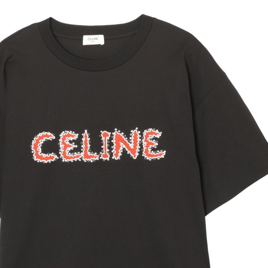 CELINE（セリーヌ） クルーネックTシャツ ブラック メンズ 2x49f-671q