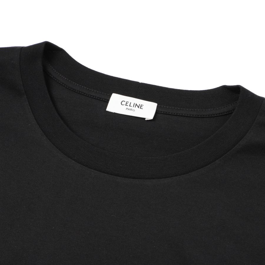 CELINE（セリーヌ） クルーネックTシャツ ブラック メンズ 2x51c-671q
