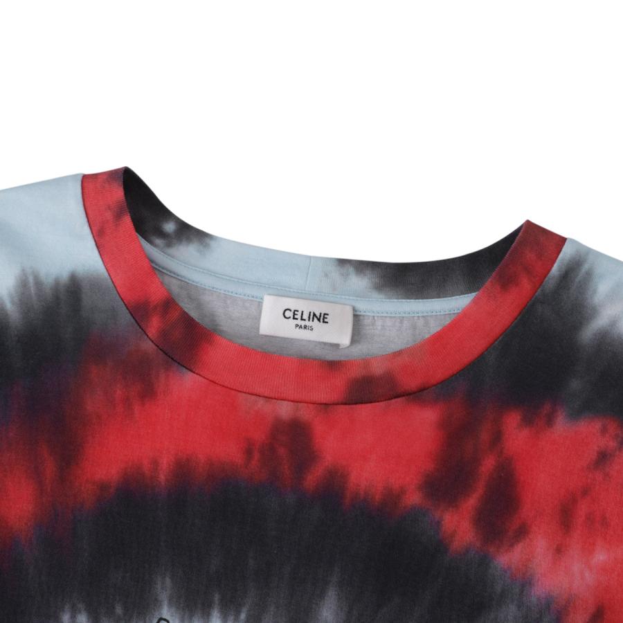 セリーヌ CELINE クルーネックTシャツ TSHIRT LOOSE CELINE-TIE&DYE ROND マルチカラー メンズ 2x65m-871w-01raの画像