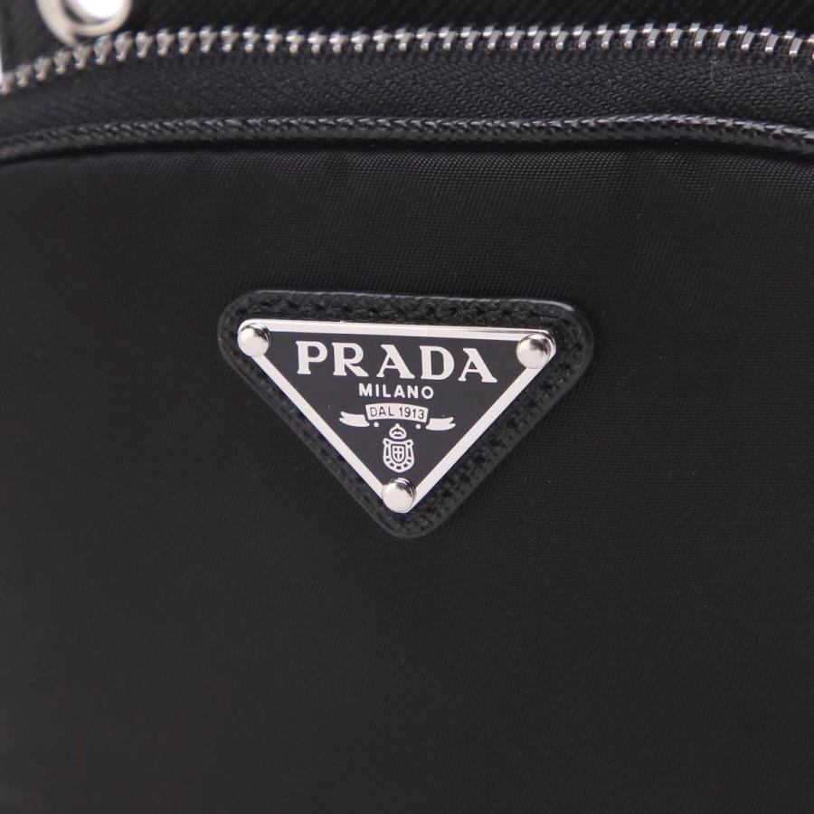 プラダ PRADA スマートフォンケース ポーチ ブラック メンズ 2zt012