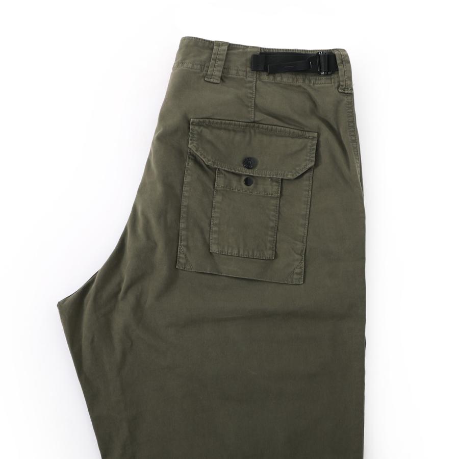 ストーンアイランド STONE ISLAND カーゴパンツ 3100010 ORGANIC COTTON STRETCH BROKEN TWILL 'OLD' EFFECT グリーン メンズの画像