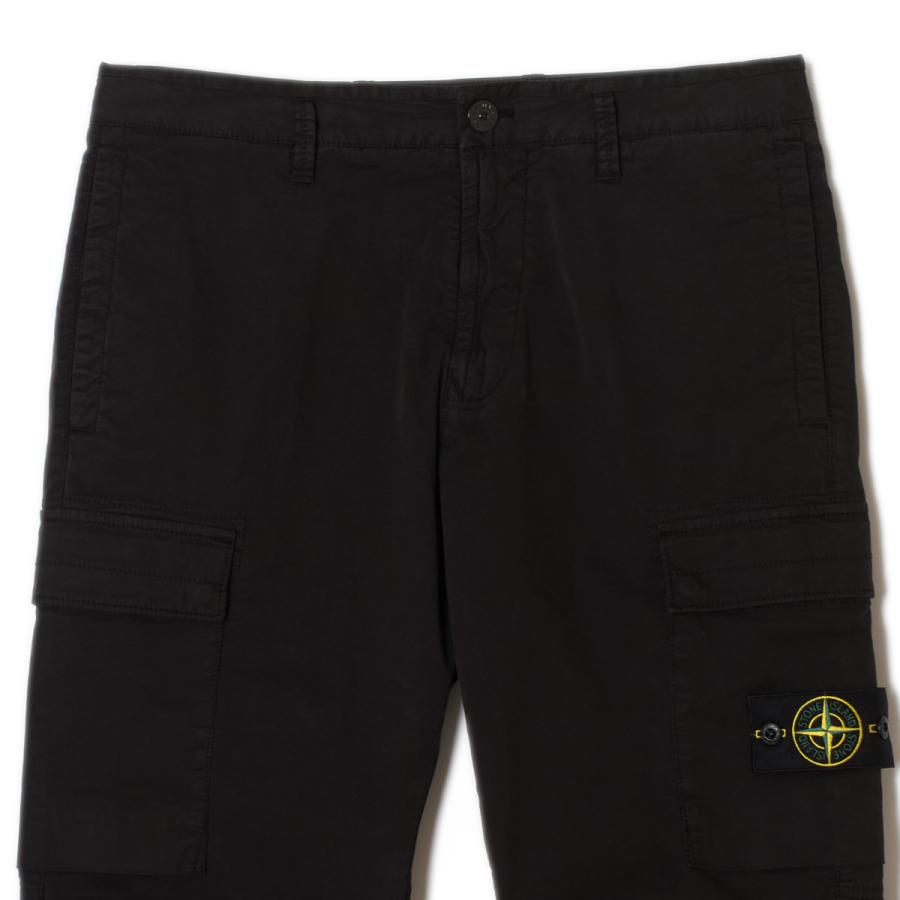 ストーンアイランド STONE ISLAND カーゴパンツ 3100032 STRETCH ORGANIC COTTON TWILL ブラック メンズ l1s153100032-s0a10-v0029の画像