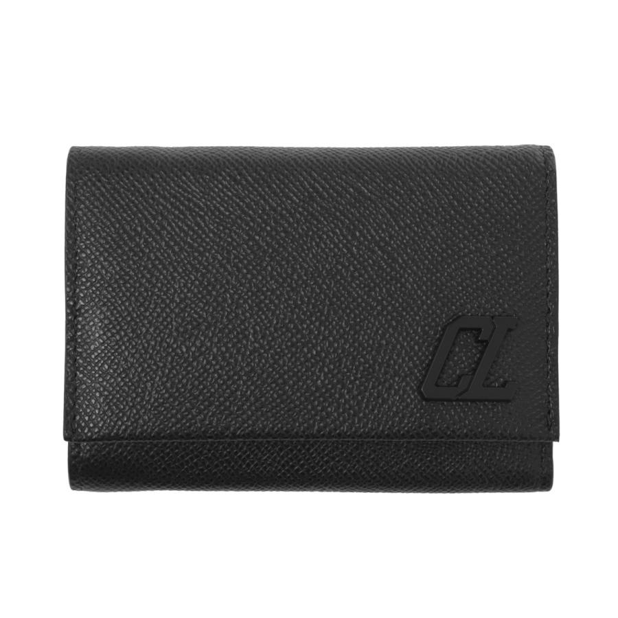 クリスチャンルブタン✨三つ折り財布 シボ革 本革 レザー 黒 Christian Louboutin（クリスチャンルブタン） Christian Louboutin 3