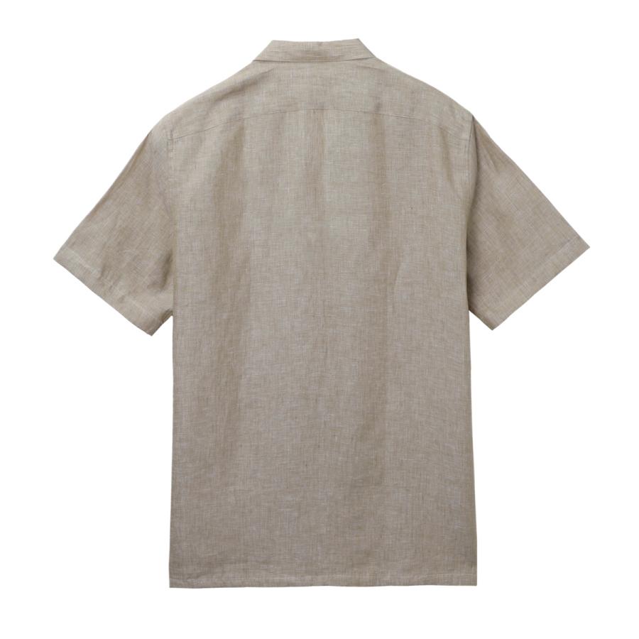 GUY ROVER ギローバー 半袖リネンシャツ WASH オープンカラー